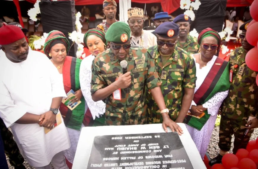 Army widows housing handover of keys to widows of fallen soldiers at Akobo, Ibadan