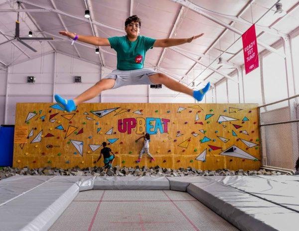 A child jumping on an indoor trampoline at Upbeat Recreation Centre in Lekki, Lagos.
urses at Upbeat Centre.